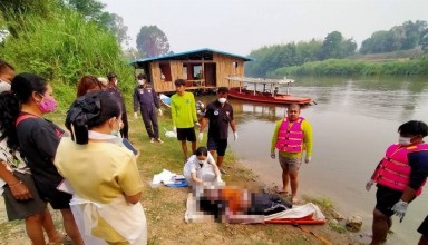 he bodies of two teenage girls who went missing on Friday in the Kwae Noy river in this western Thailand were recovered