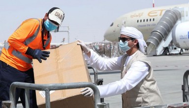 UAE support indonesia by sending Covid19 medical supplies