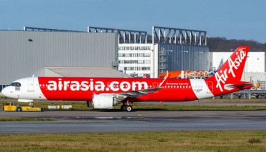 Thai AirAsia flight is ready for take off