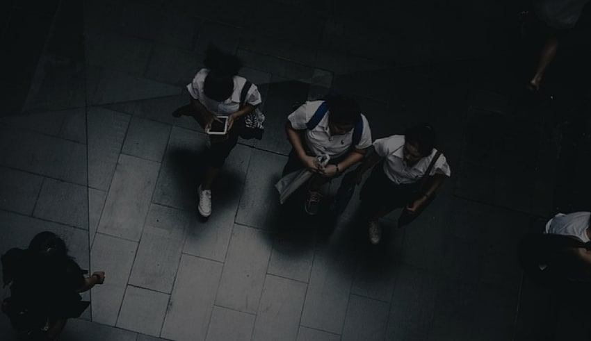 Students were entering into school