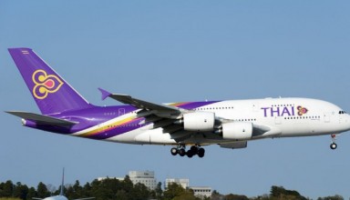 Thai Airways airport took off at thailand airport