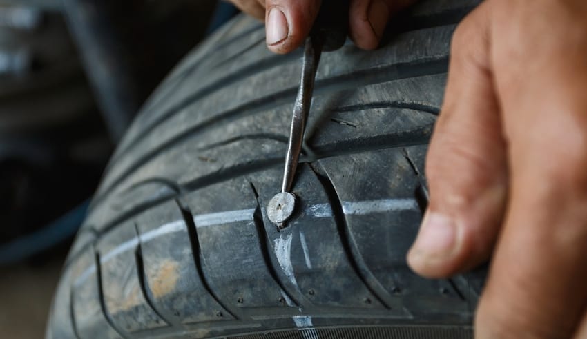 Punctured Tires warning in Thailand