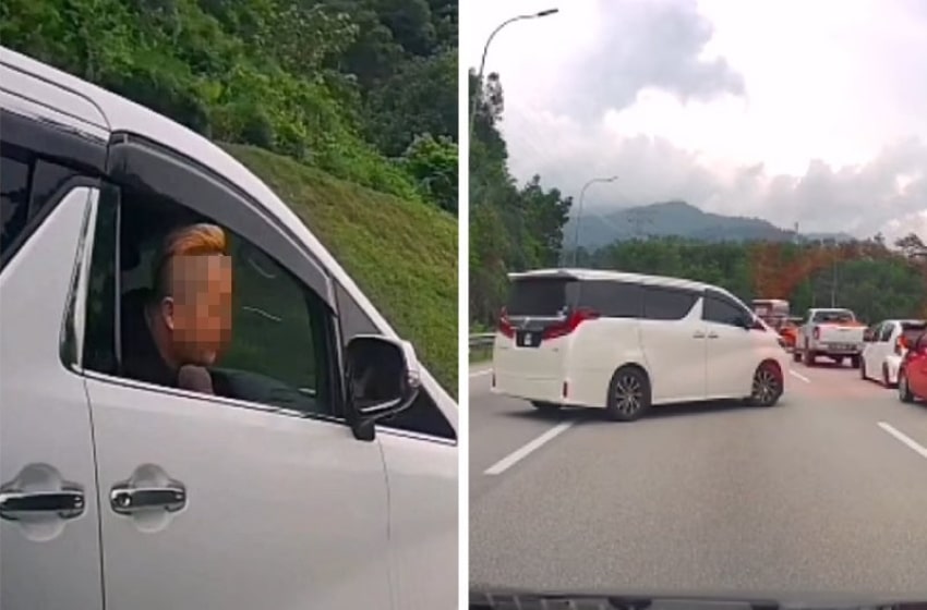Viral reckless MPV driver during ‘balik kampung’ highway traffic slapped with three-day remand