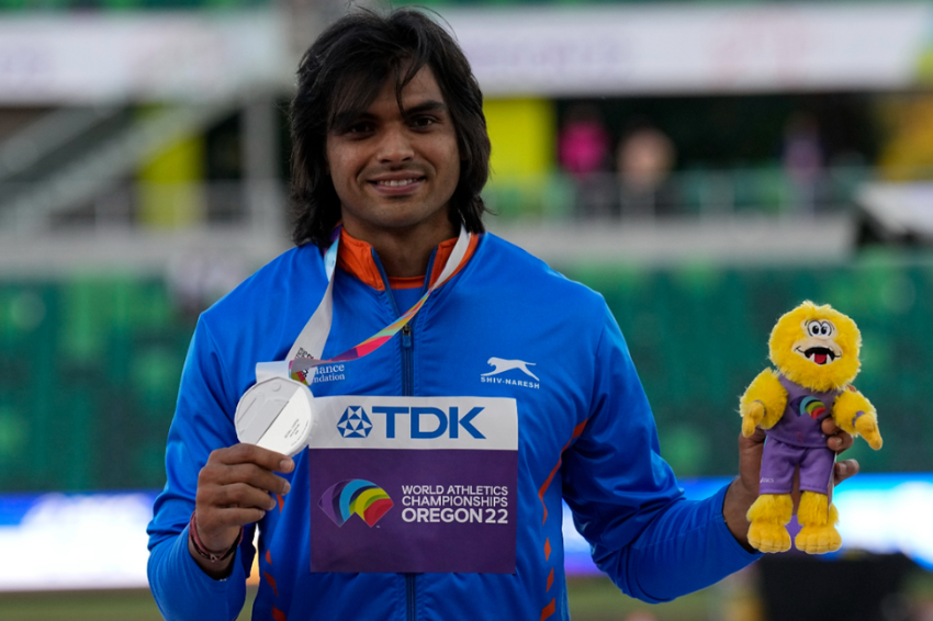 Olympic Champion Chopra Earns India's First Worlds Silver