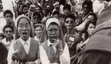 Nuns allowed Cory to hide in a Cebu monastery to demonstrate unity versus dictatorship