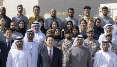 uae and korean presidents celebrate barakah plant unit 3 completion