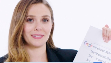 elizabeth olsen amused by google's search results for her name