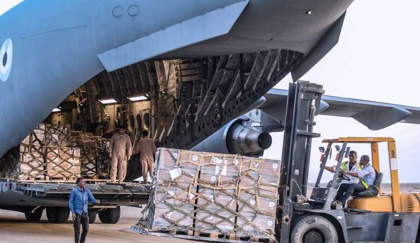 uae extends helping hand 3 planes loaded with relief supplies head to sudan