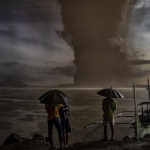 volcano storm rains worry people fleeing restless in philippine