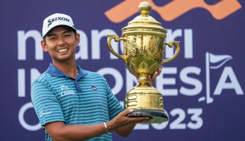 thai golfer nitithorn thippong triumphs at mandiri indonesia open