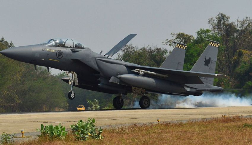 rsaf f 15sg jets train with us navy in guam for two months