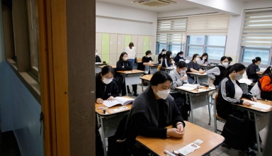 south korean students sue government over early bell in college entrance exam