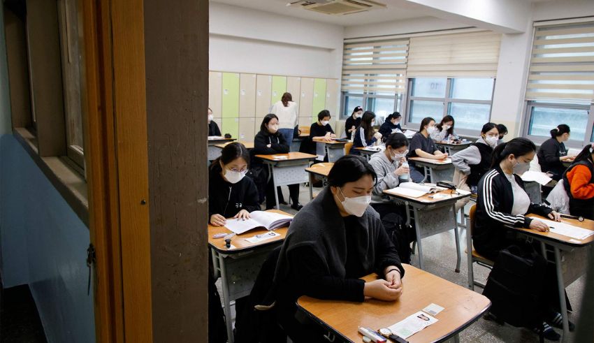 south korean students sue government over early bell in college entrance exam