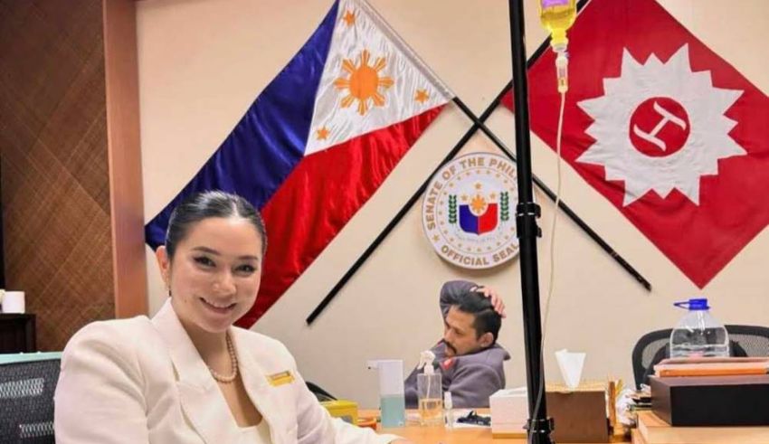 the implications of a celebrity using the senate office as a beauty suite mariel padilla sparks outrage with her skin whitening iv drip