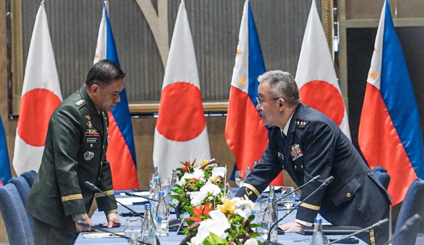 japan is free to send military support to the philippines