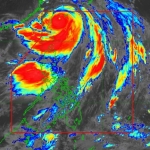 philippines being hit by typhoon gaemi and southwest monsoon winds, impacts work and connectivity