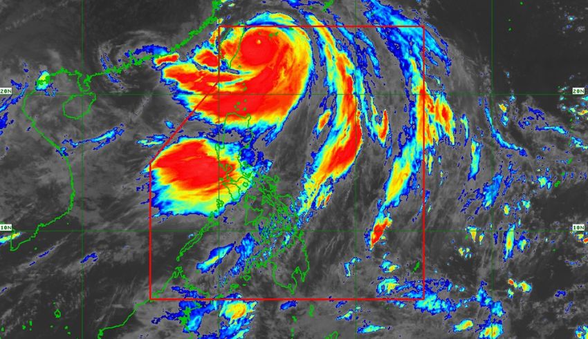 philippines being hit by typhoon gaemi and southwest monsoon winds, impacts work and connectivity