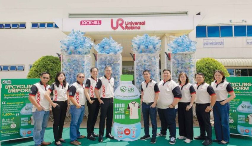 urc thailand leads the way in corporate sustainability with 'urgreen upcycling uniform campaign