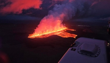 volcanic eruption in southwestern iceland