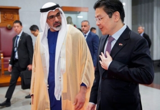 crown prince sheikh khaled bin mohamed bin zayed al nahyan begins official visit to singapore