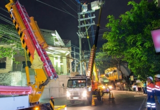 meralco's non stop efforts to restore power following severe tropical storm kristine