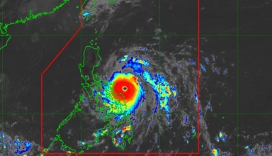 typhoon pepito stepping up in philippines, strong winds and heavy rains are expected