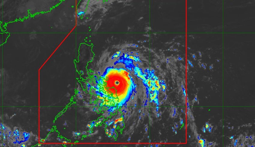 typhoon pepito stepping up in philippines, strong winds and heavy rains are expected