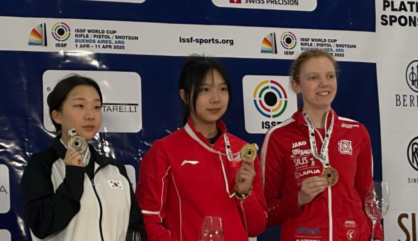 china clinches top spot at issf world cup in buenos aires